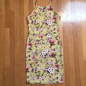 Floral Textured Dress Size L